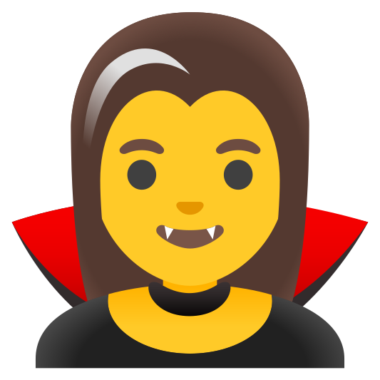 The woman vampire emoji.