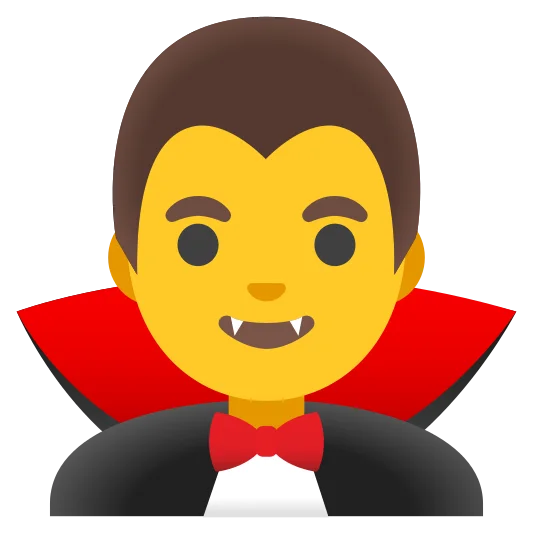 The man vampire emoji.