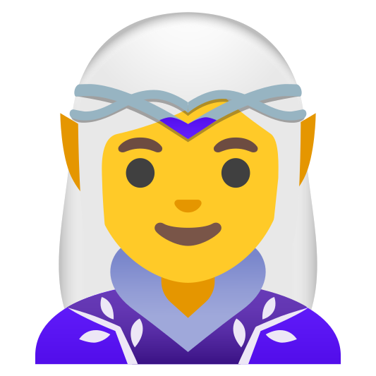 The woman elf emoji.