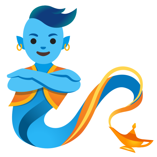 The genie emoji.