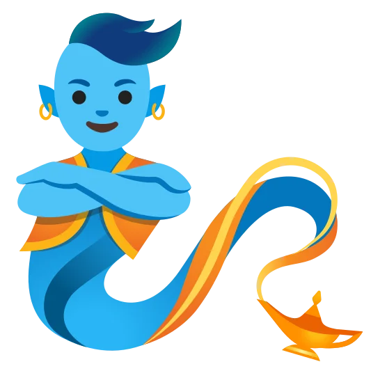 The genie emoji.