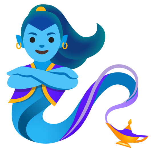 The woman genie emoji.