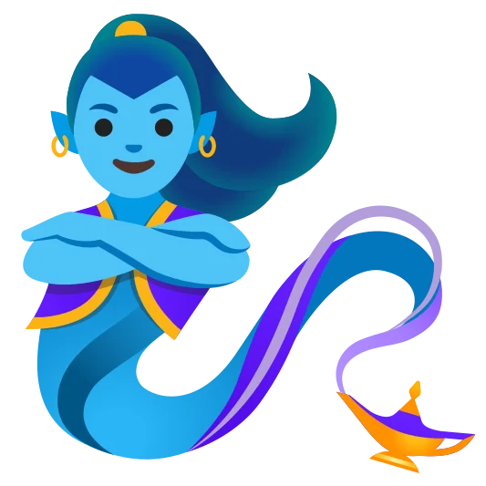 The woman genie emoji.
