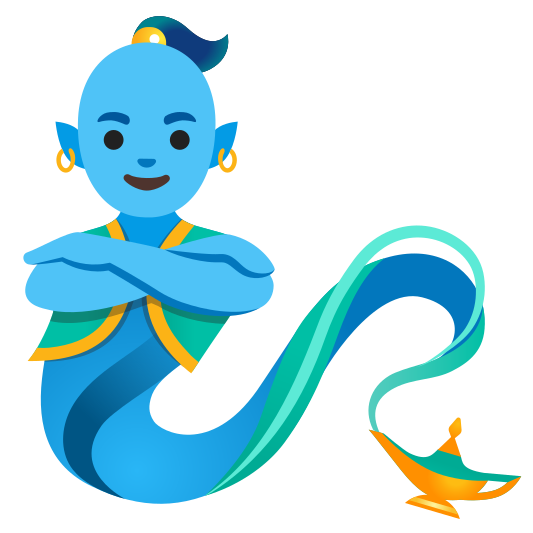The man genie emoji.