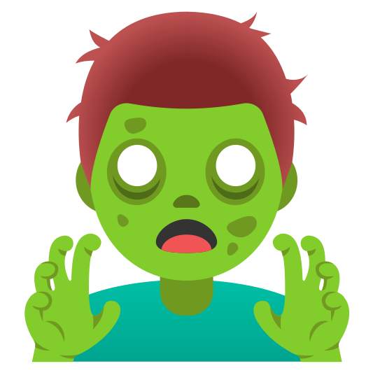 The man zombie emoji.