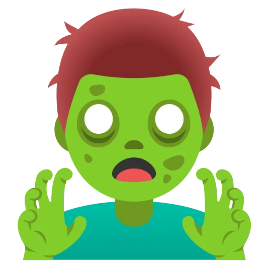 The man zombie emoji.