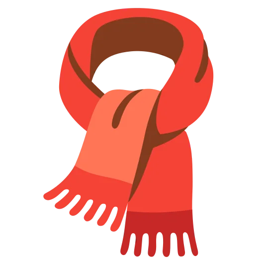 A long piece of cloth worn around the neck or head for warmth or fashion.