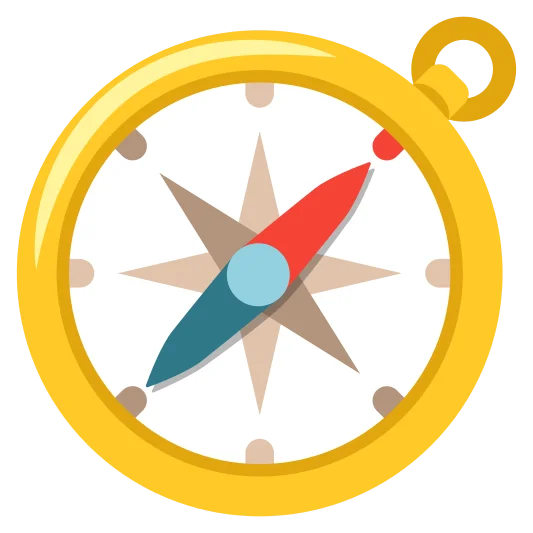The compass emoji.