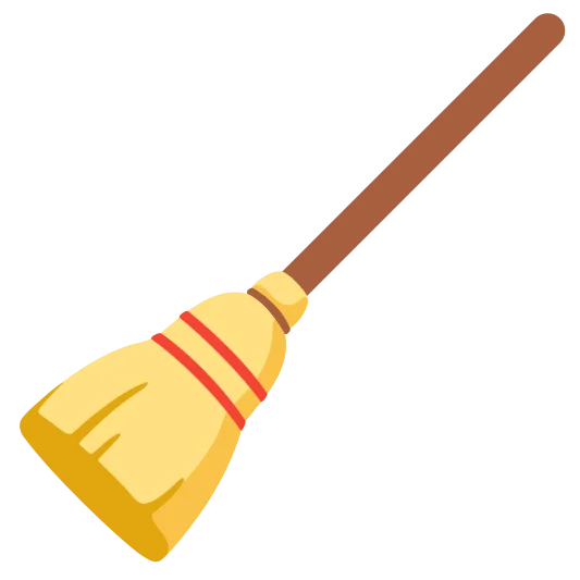 The broom emoji.