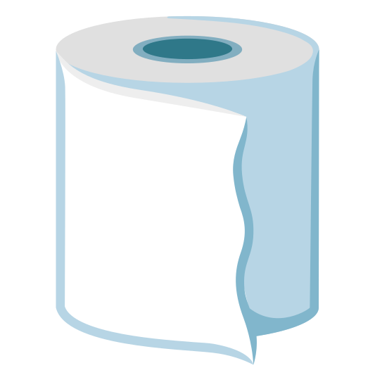 The roll of paper emoji.