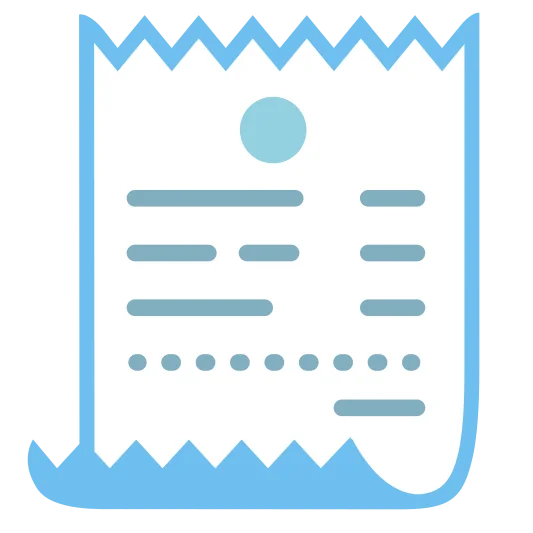 The receipt emoji.