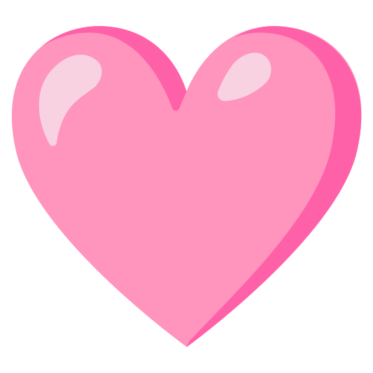 The pink heart emoji.