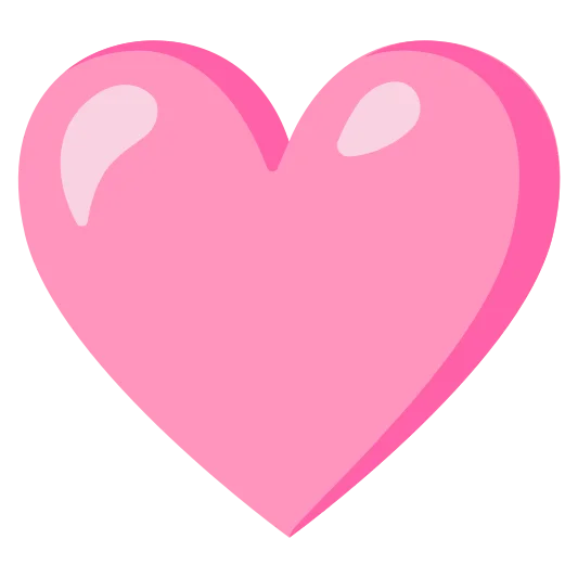 The pink heart emoji.