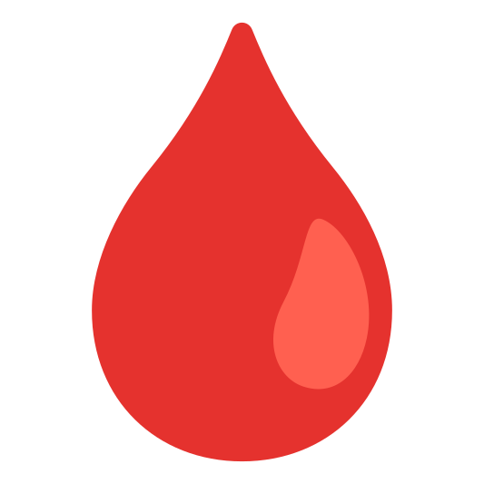 The drop of blood emoji.