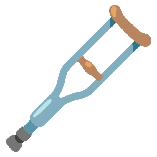 The crutch emoji.