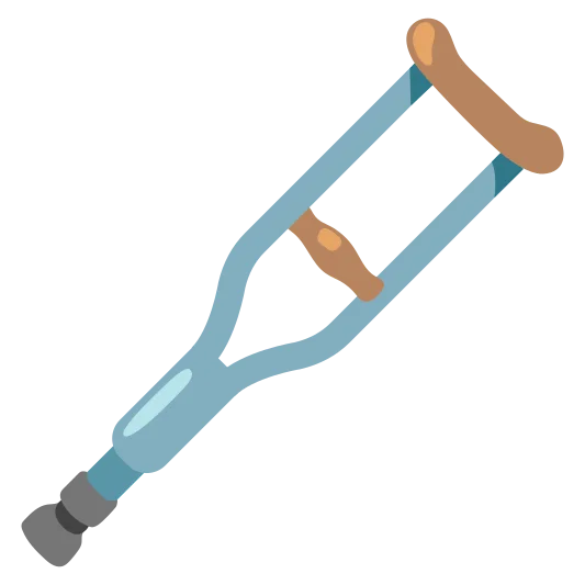 The crutch emoji.
