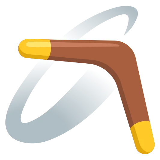 The boomerang emoji.