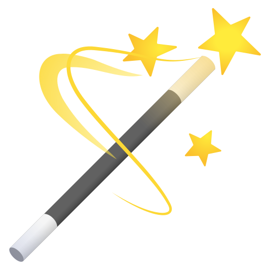 The magic wand emoji.