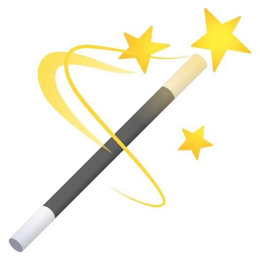 The magic wand emoji.