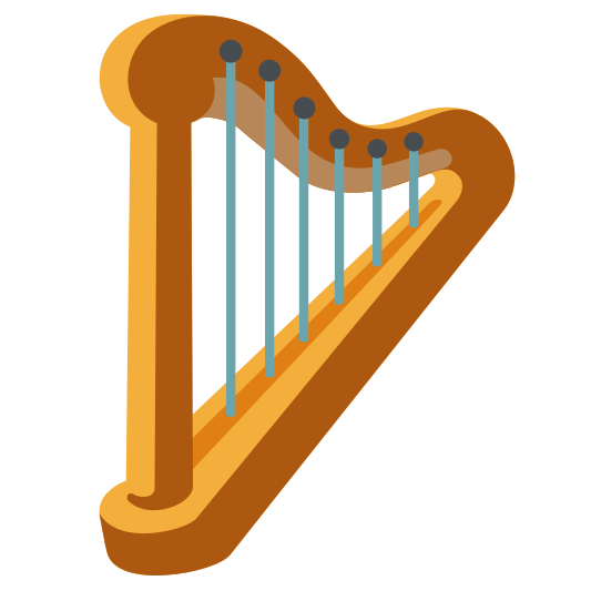 The harp emoji.