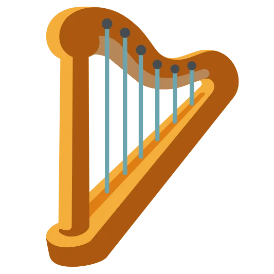 The harp emoji.