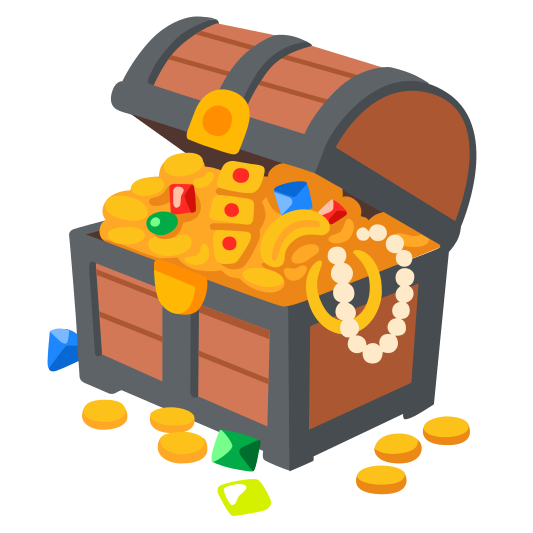 The treasure chest emoji.
