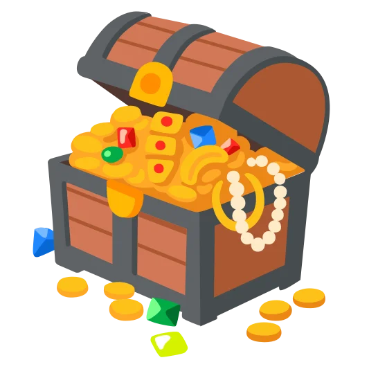The treasure chest emoji.