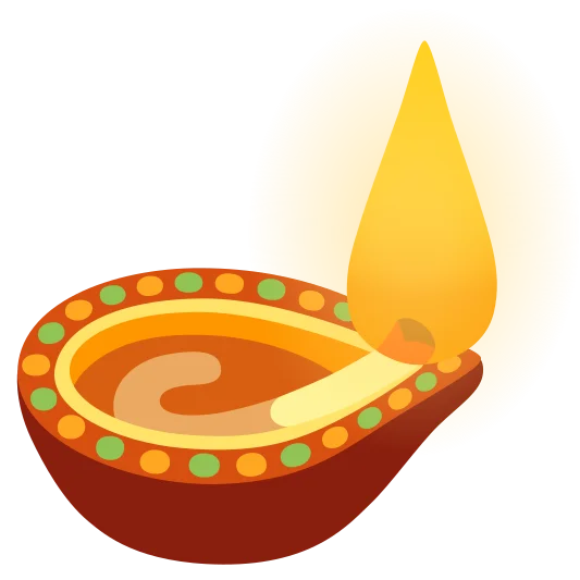 The diya lamp emoji.