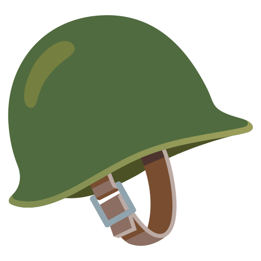 The military helmet emoji.