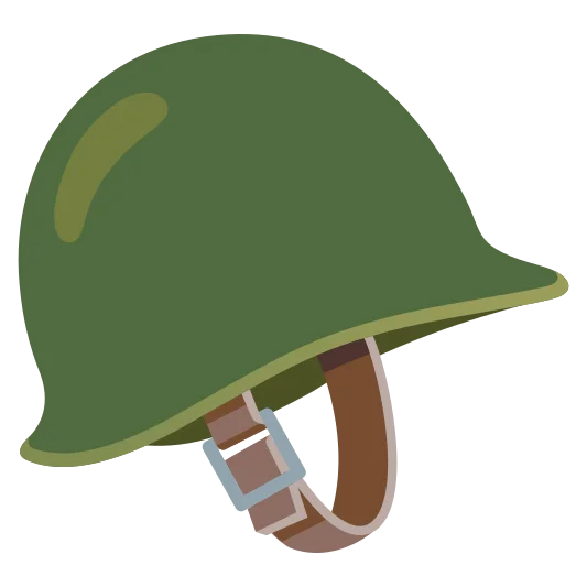 The military helmet emoji.
