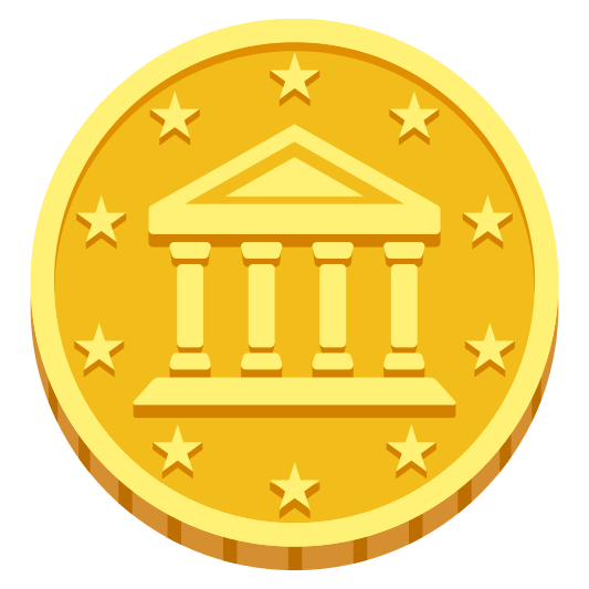 The coin emoji.