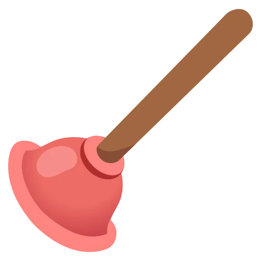 The plunger emoji.