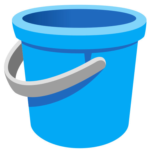 The bucket emoji.