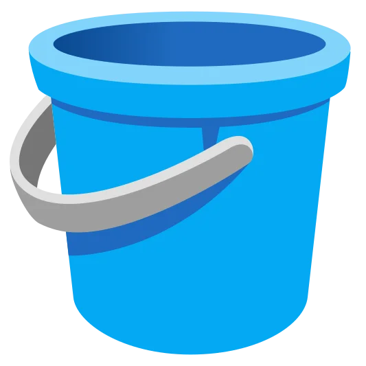 The bucket emoji.