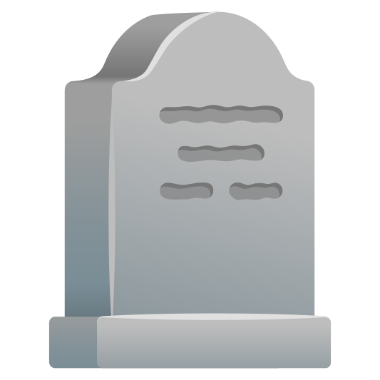 The headstone emoji.