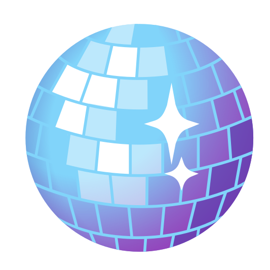 The mirror ball emoji.