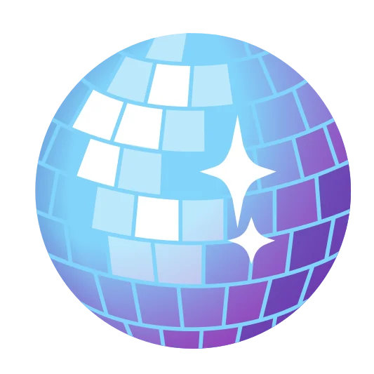 The mirror ball emoji.