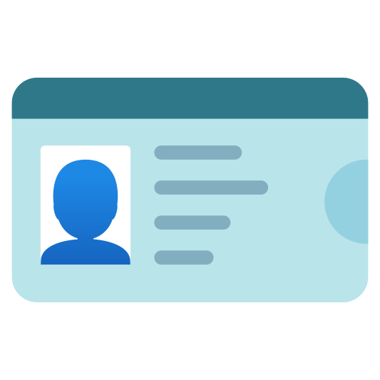 The identification card emoji.