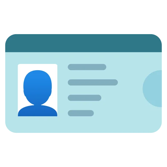 The identification card emoji.