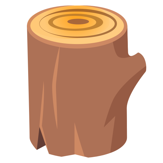The wood emoji.