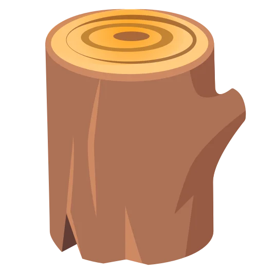 The wood emoji.