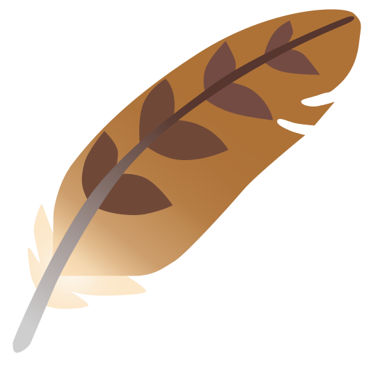 The feather emoji.