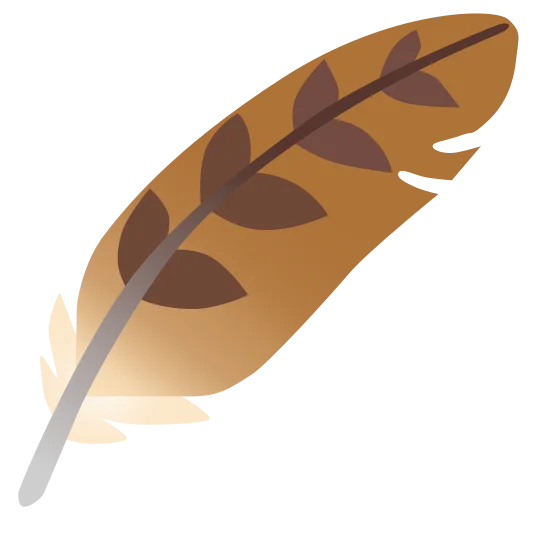 The feather emoji.