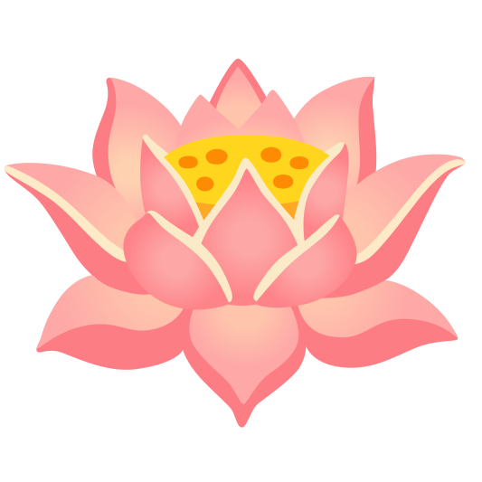 The lotus emoji.