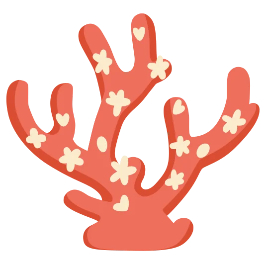 The coral emoji.