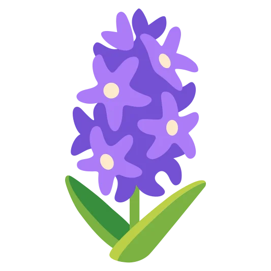 The hyacinth emoji.