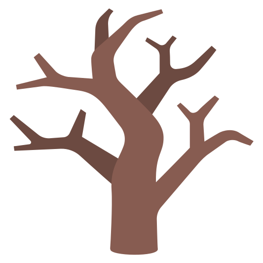 The leafless tree emoji.