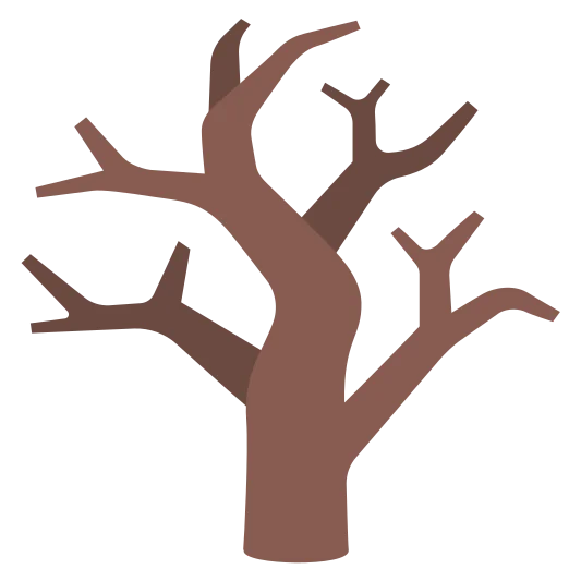 The leafless tree emoji.