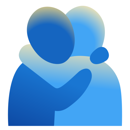 The people hugging emoji.