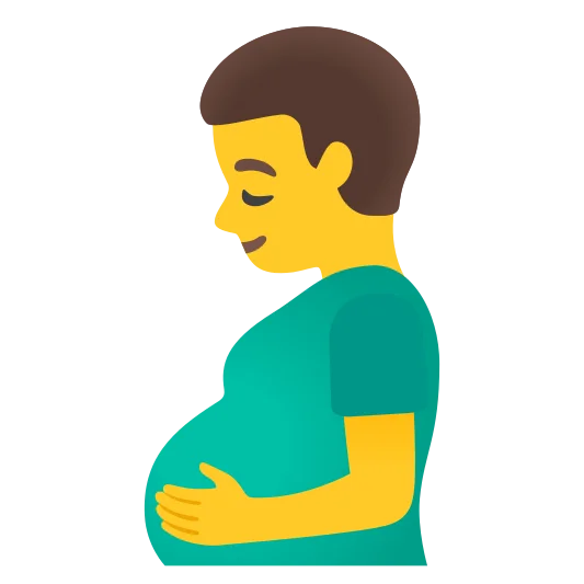 The pregnant man emoji.